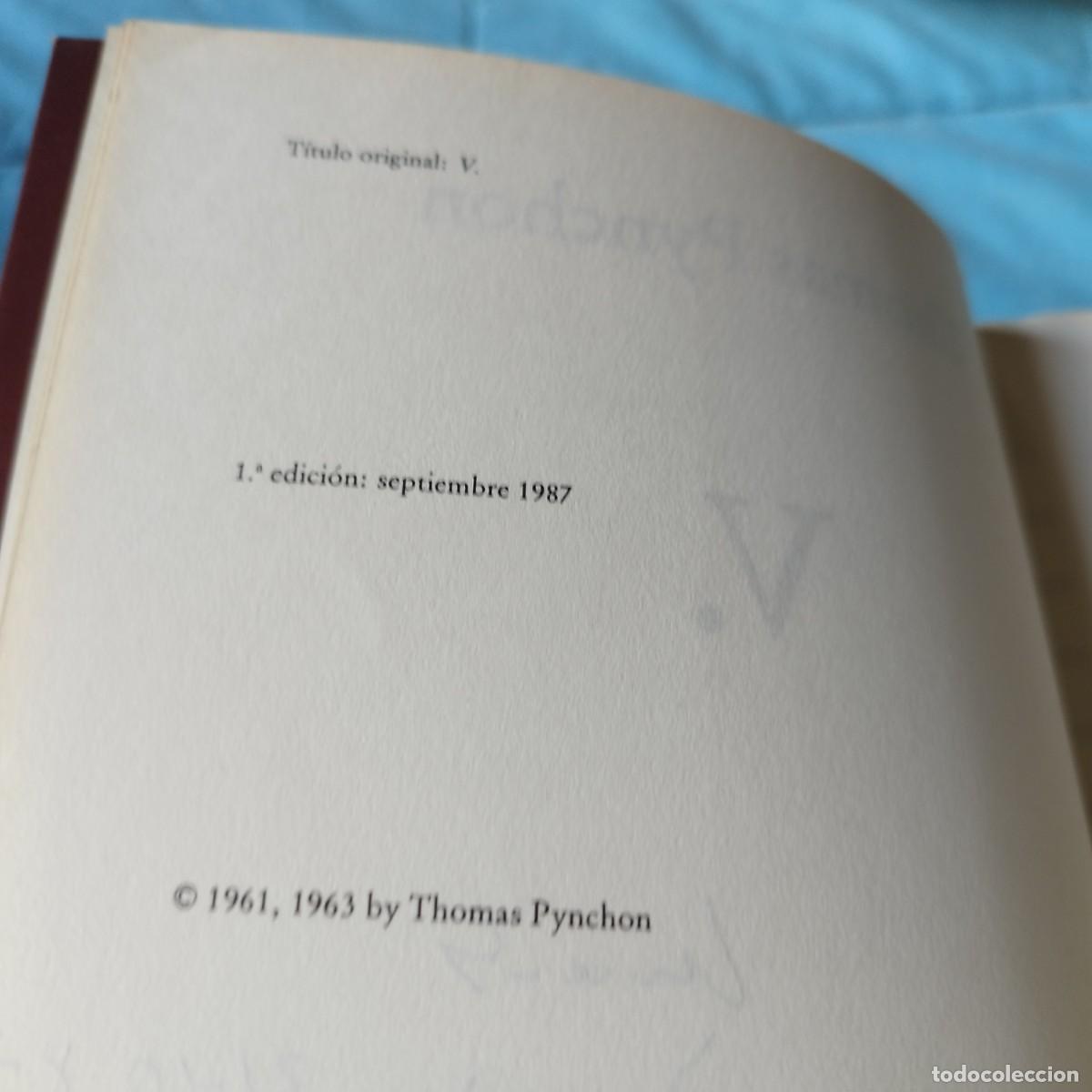 Libros de segunda mano: V. / THOMAS PYNEHON / GV 61 / TUSQUETS - Foto 6