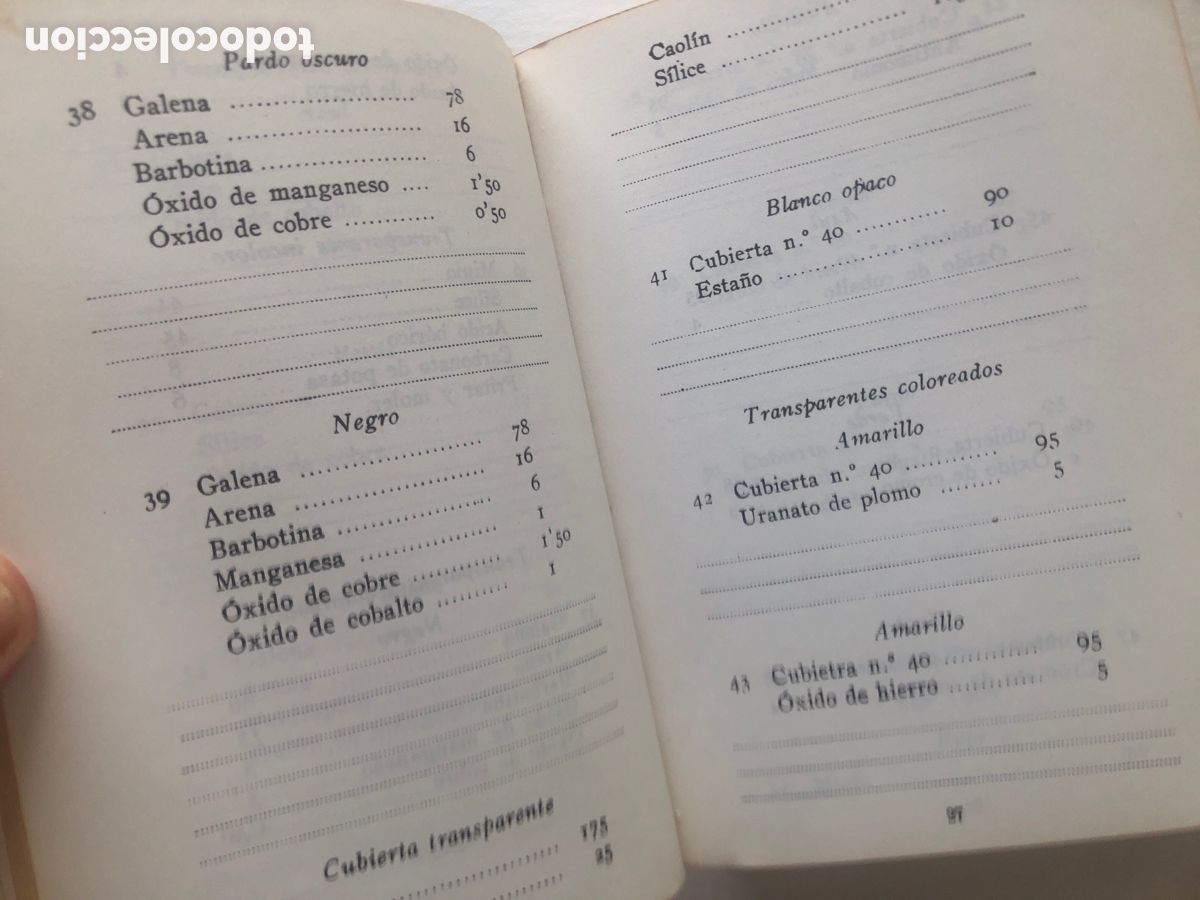 Libros de segunda mano: Formulario y pr&aacute;cticas de cer&aacute;mica - Llorens Artigas - GG - Foto 2