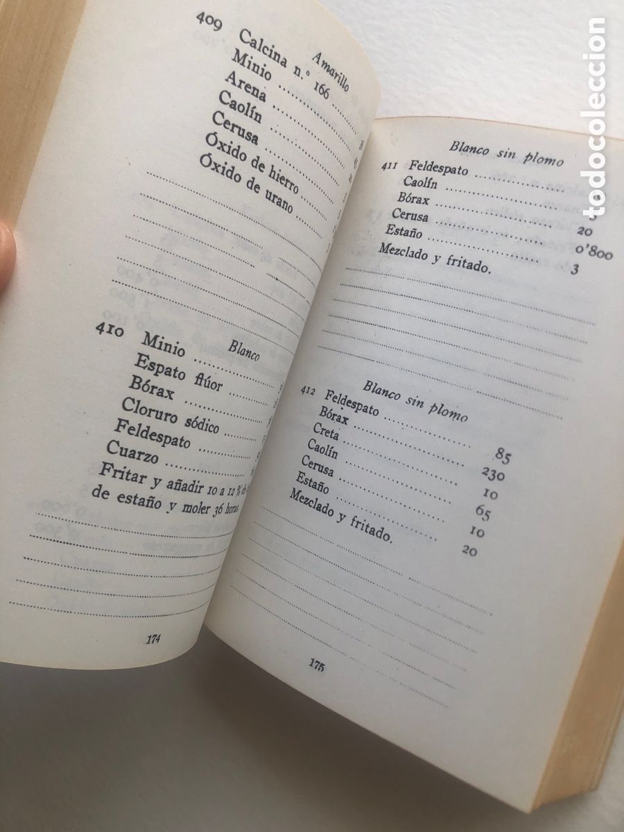 Libros de segunda mano: Formulario y pr&aacute;cticas de cer&aacute;mica - Llorens Artigas - GG - Foto 3