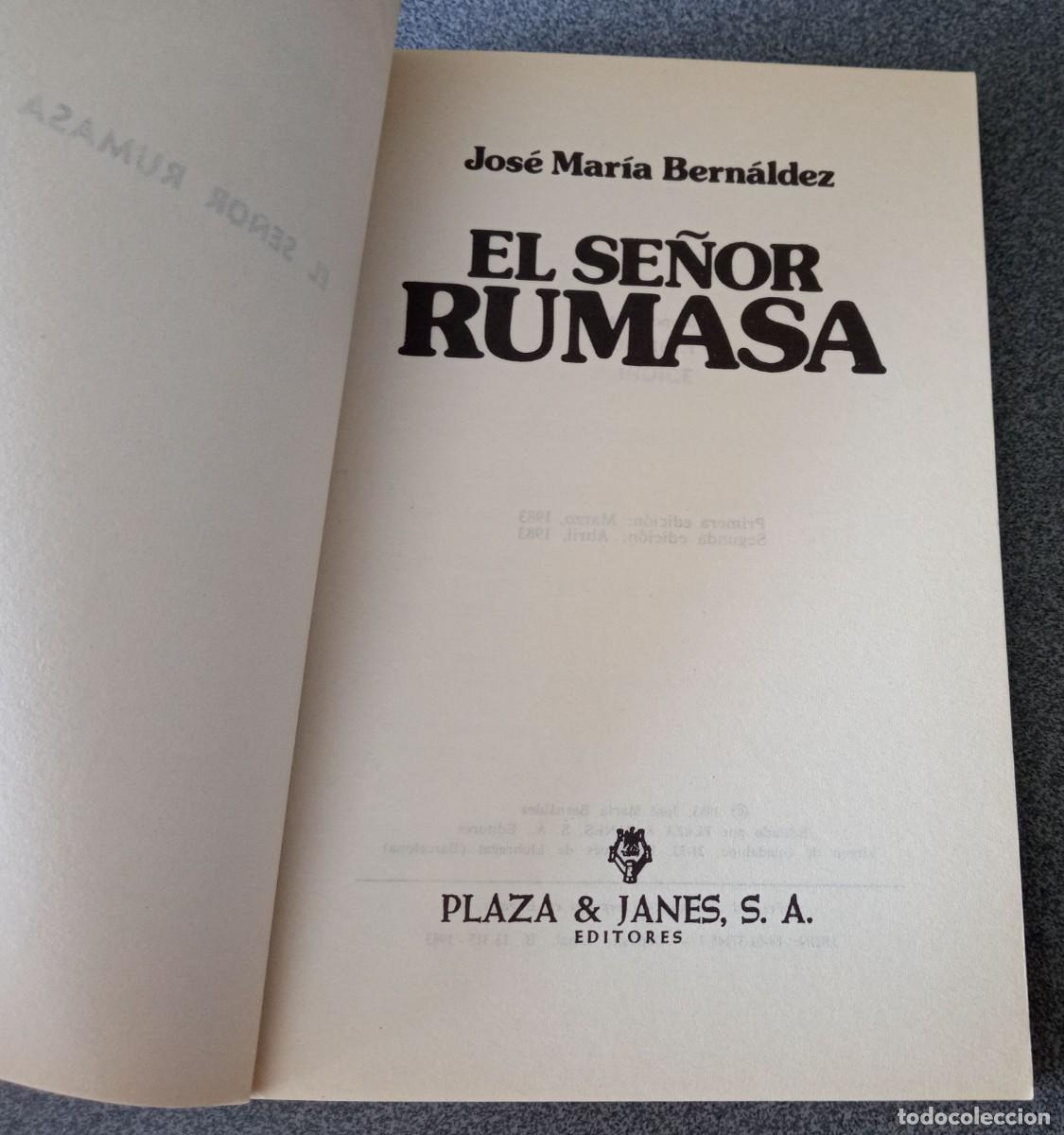Libros de segunda mano: El Se&ntilde;or Rumasa Jos&eacute; Mar&iacute; Bern&aacute;ldez - Foto 3