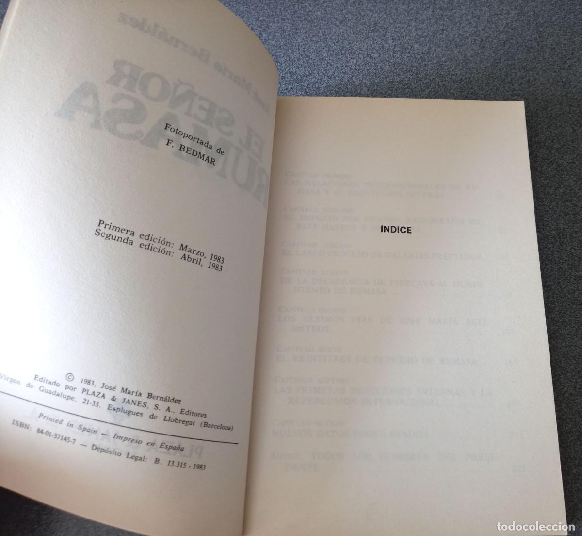 Libros de segunda mano: El Se&ntilde;or Rumasa Jos&eacute; Mar&iacute; Bern&aacute;ldez - Foto 4