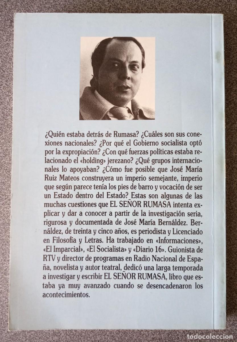Libros de segunda mano: El Se&ntilde;or Rumasa Jos&eacute; Mar&iacute; Bern&aacute;ldez - Foto 7