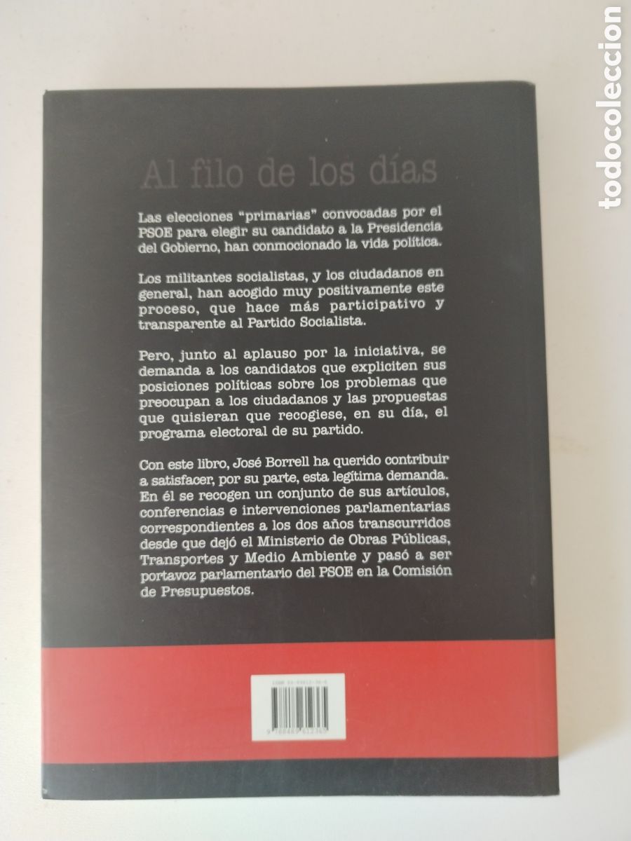 Libros de segunda mano: AL FILO DE LOS DIAS/BORRELL - Foto 3
