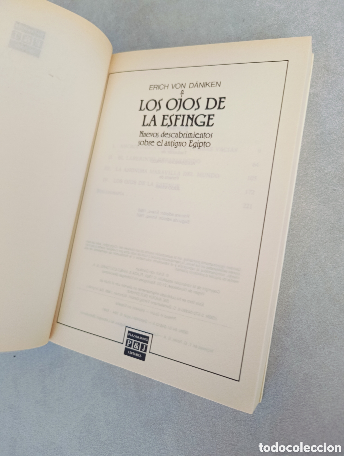 Libros de segunda mano: Los ojos de la Esfinge. Erich Von D&auml;niken - Foto 3