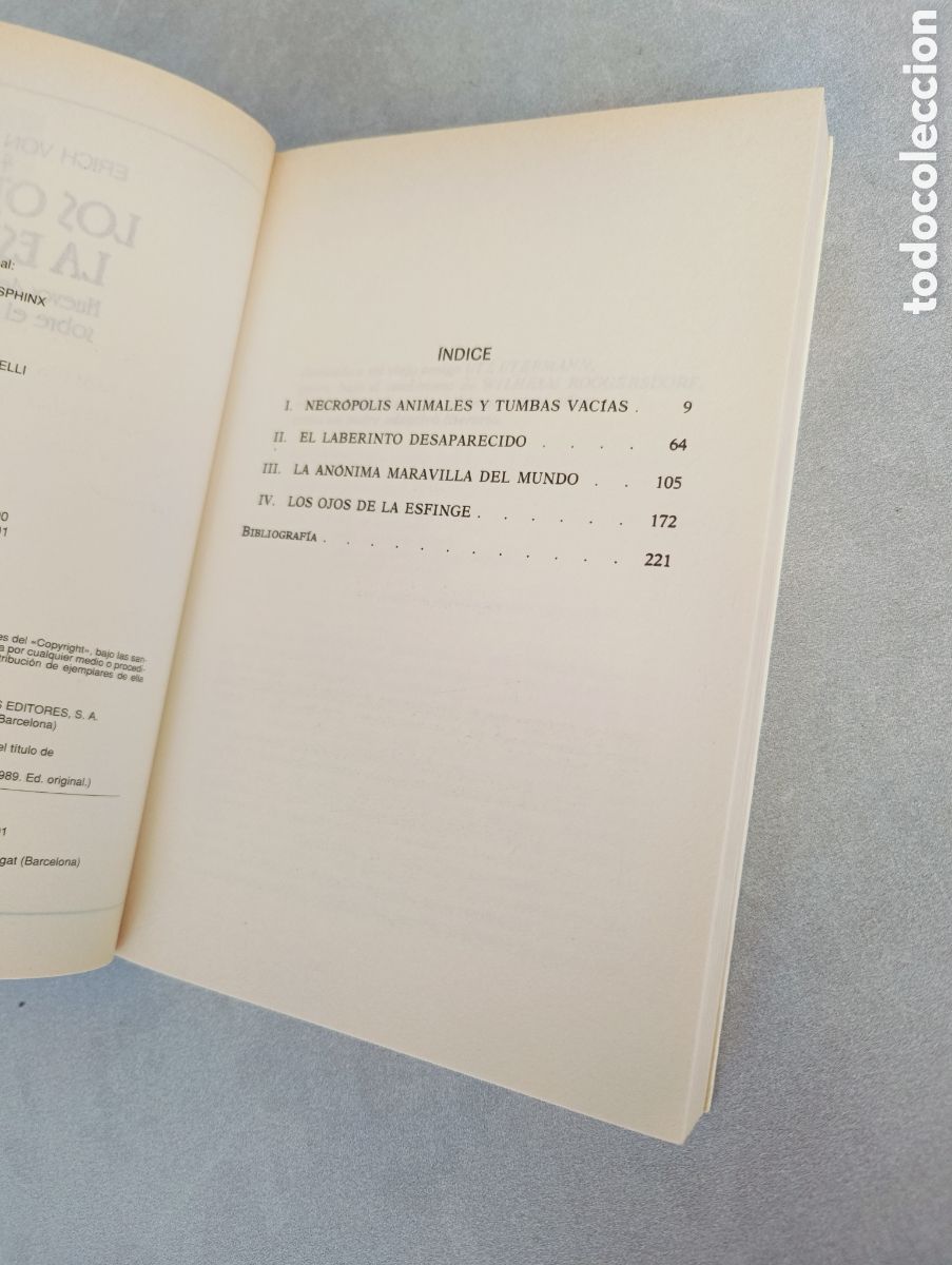 Libros de segunda mano: Los ojos de la Esfinge. Erich Von D&auml;niken - Foto 4