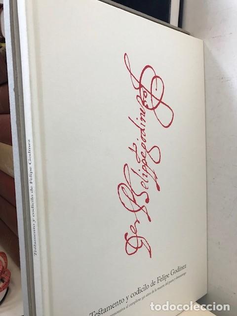 Libros de segunda mano: TESTAMENTO Y CODICILO DE FELIPE GOD&Iacute;NEZ - Foto 1