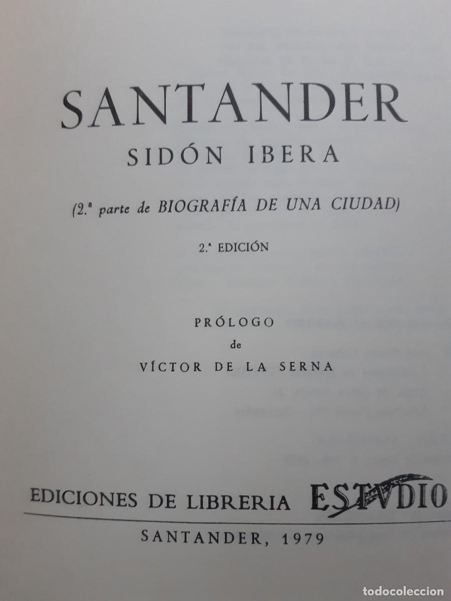 Libros de segunda mano: Santander Sidon Ibera 2 parte Jos&eacute; sim&oacute;n Cabarga - Foto 2