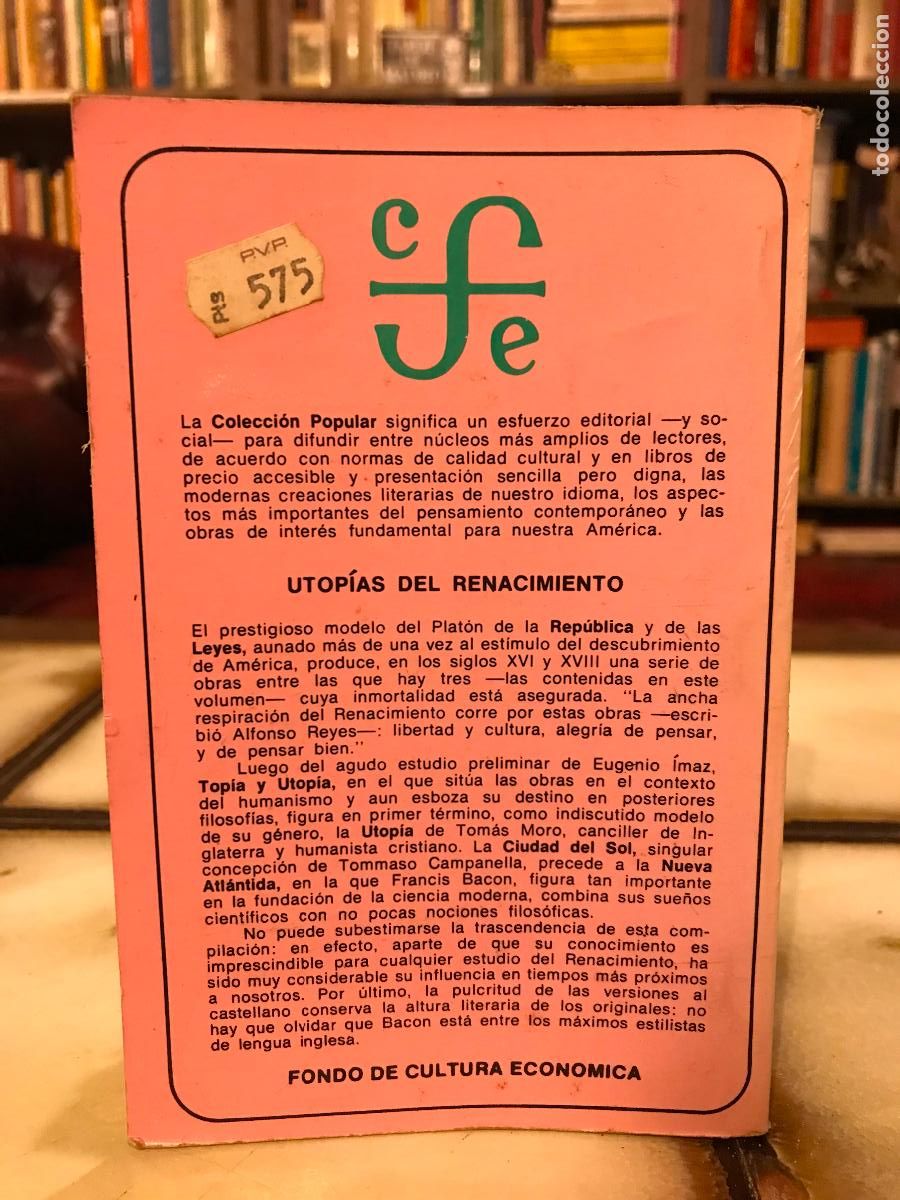 Libros de segunda mano: Utop&iacute;as del Renacimiento. Moro. Campanella. Bacon - Foto 2