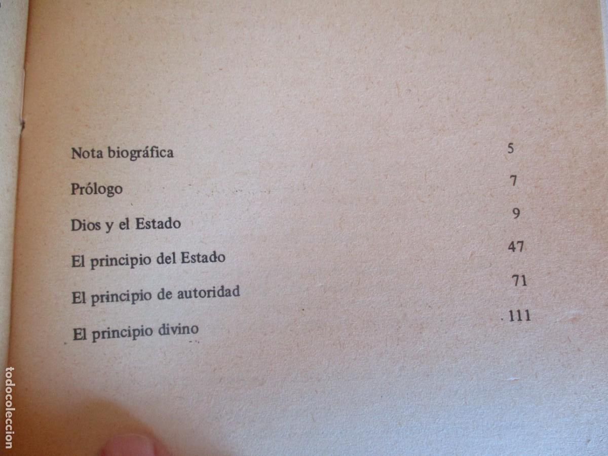 Libros de segunda mano: MIGUEL BAKUNIN Dios y el estado W28983 - Foto 2