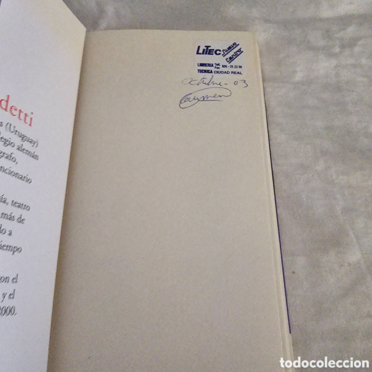 Libros de segunda mano: El porvenir de mi pasado.- Benedetti, Mario - Foto 2