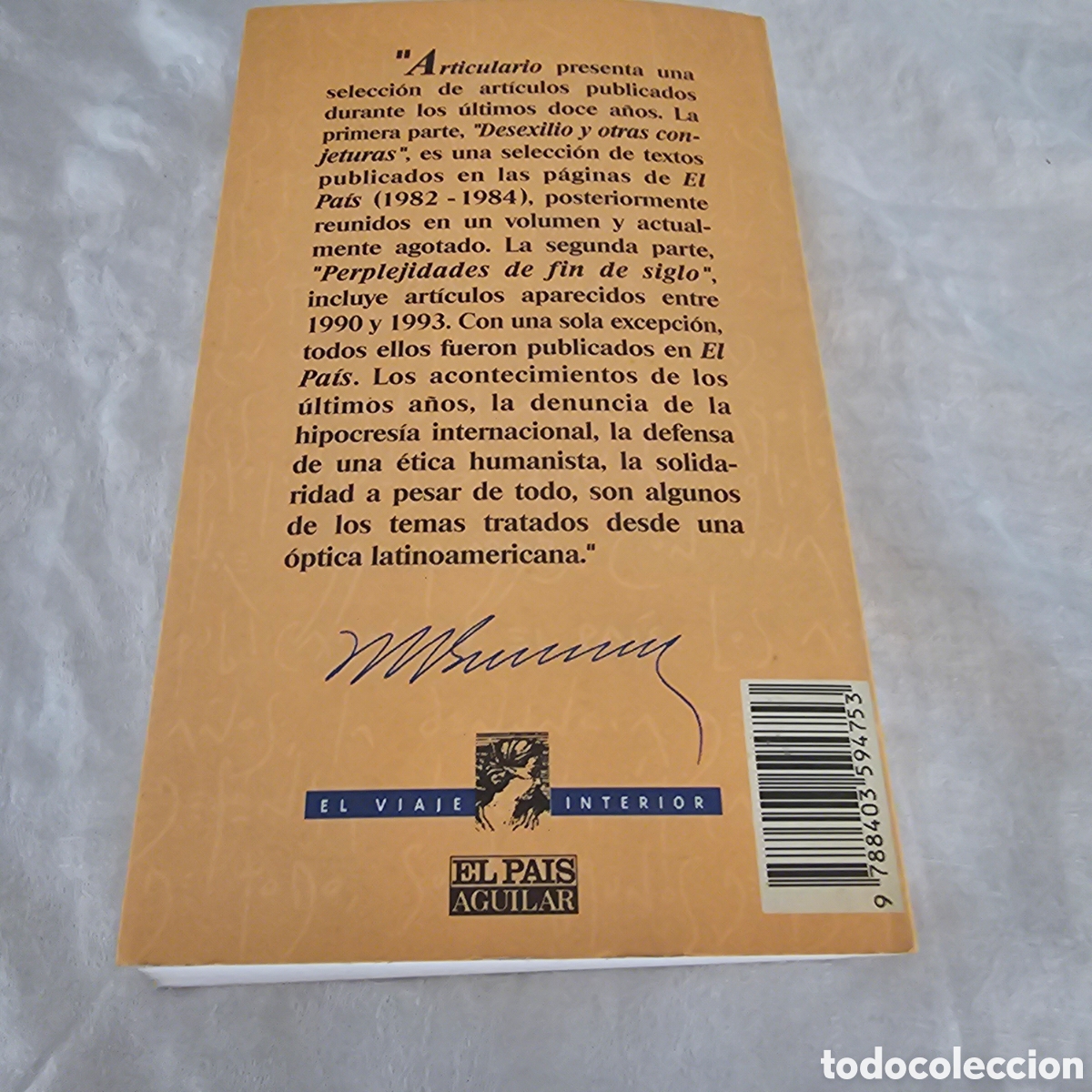Libros de segunda mano: Articulario desexilio y perplejidades. Mario Benedetti - Foto 2