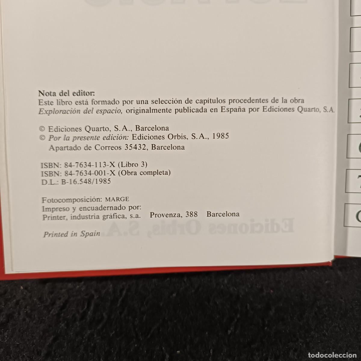 Libros de segunda mano: EXPLOCARION DEL ESPACIO - BIBLIOTECA DE DIVULGACI&Oacute;N CIENT&Iacute;FICA - EDICIONES ORBIS - 1985 / 272 - Foto 4
