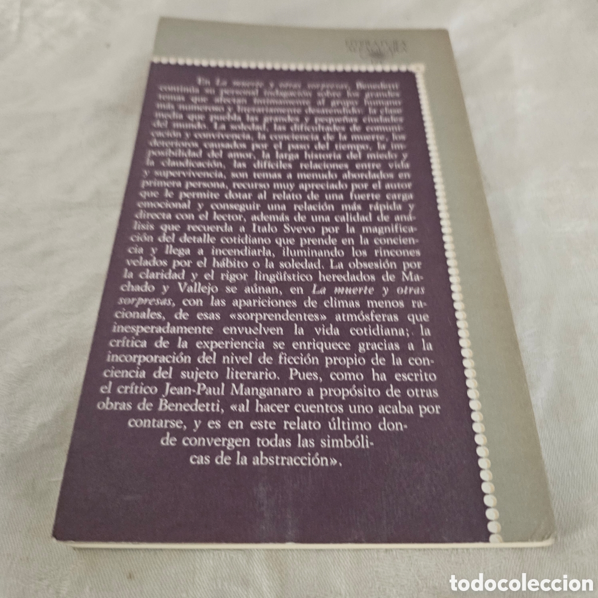 Libros de segunda mano: La muerte y otras sorpresas.- Benedetti, Mario - Foto 2