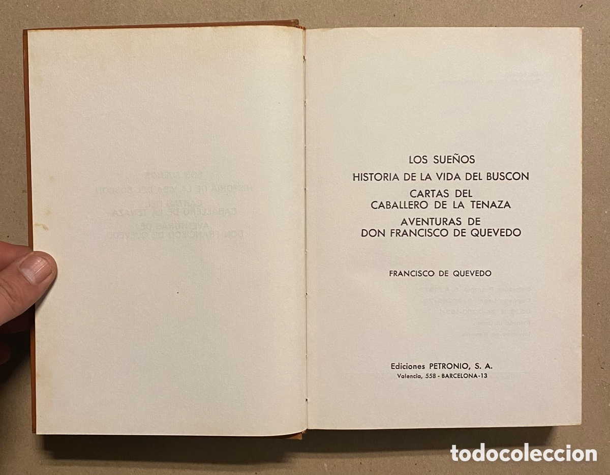 Libros de segunda mano: FRANCISCO DE QUEVEDO &ldquo;OBRAS SELECTAS&rdquo;. EDICIONES PETRONIO 1973. - Foto 2