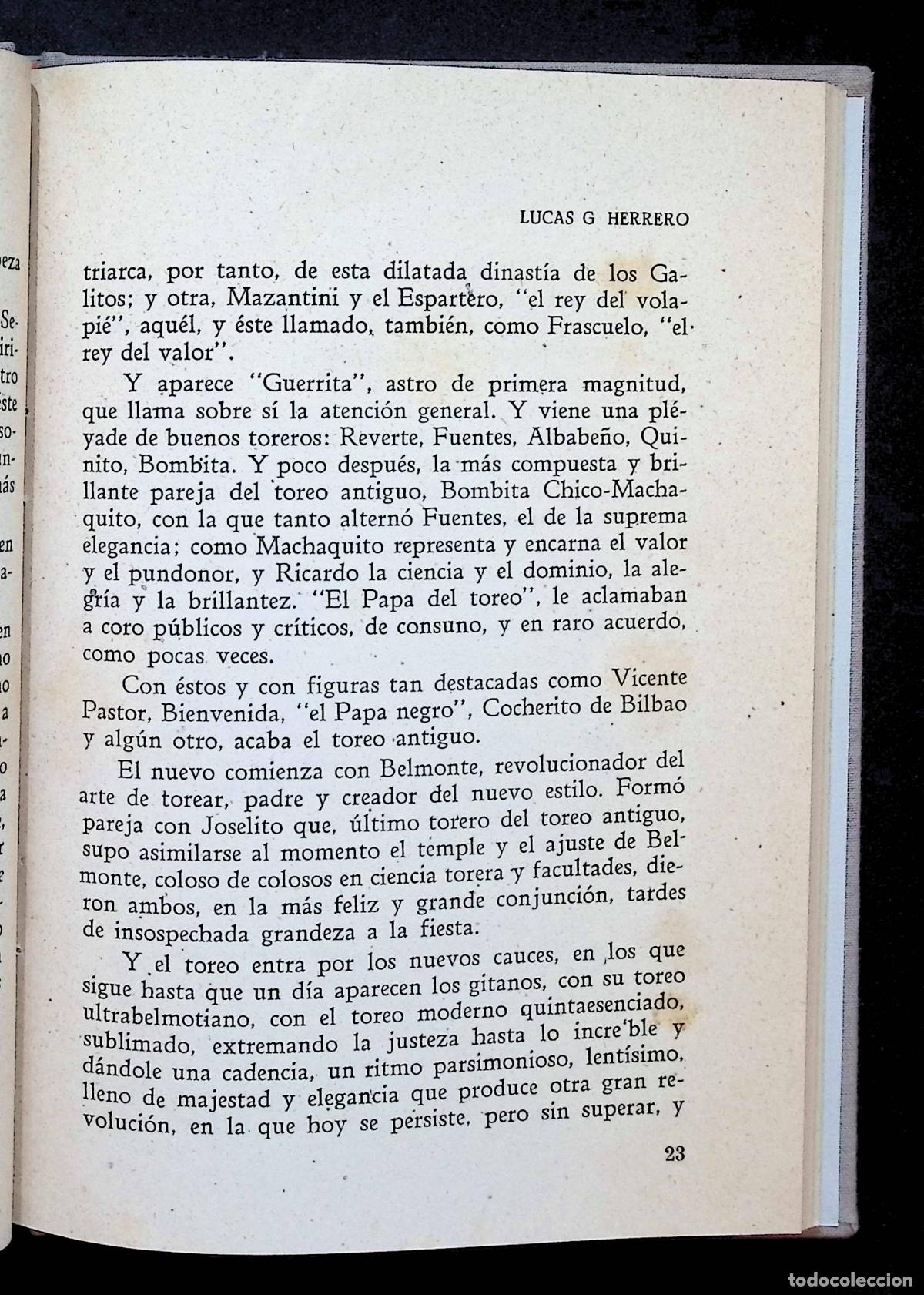 Libros de segunda mano: EL ARTE DE LOS TOROS... - HERRERO, Lucas G. - Foto 3