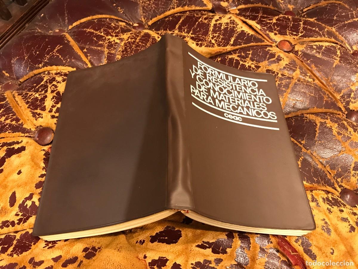 Libros de segunda mano: FORMULARIO DE RESISTENCIA Y CONOCIMIENTO DE MATERIALES PARA MEC&Aacute;NICOS. 1981, CEAC - Foto 1