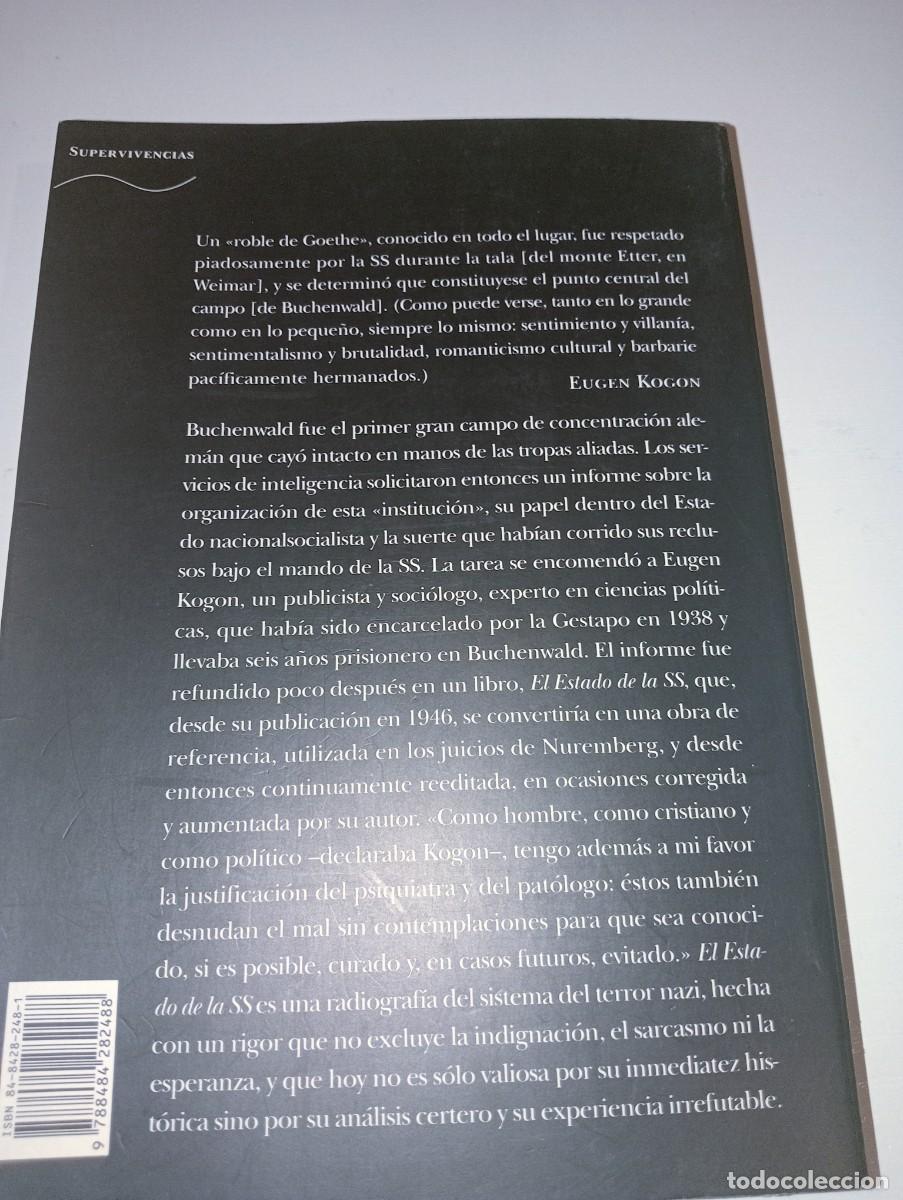 Libros de segunda mano: El Estado de la SS. Eugen Kogon - Foto 3