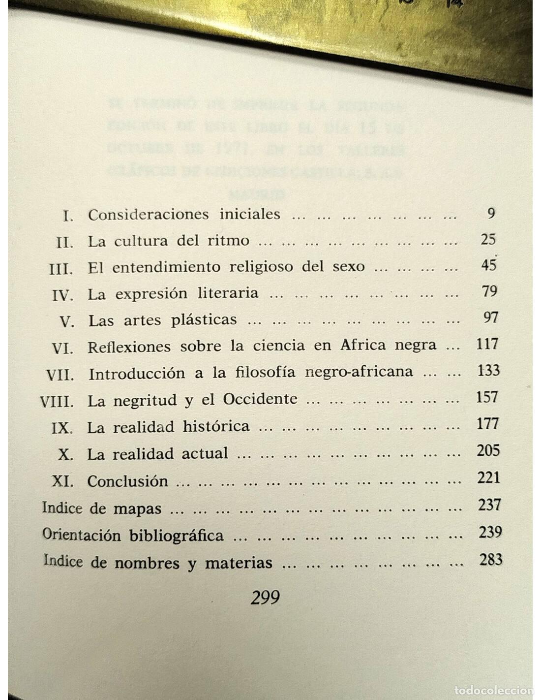 Libros de segunda mano: LA NEGRITUD. ANSON, Luis Maria. Revista de Occidente. 1971. - Foto 2