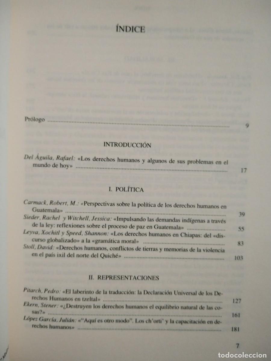 Libros de segunda mano: LOS DERECHOS HUMANOS EN TIERRAS MAYAS - Foto 8
