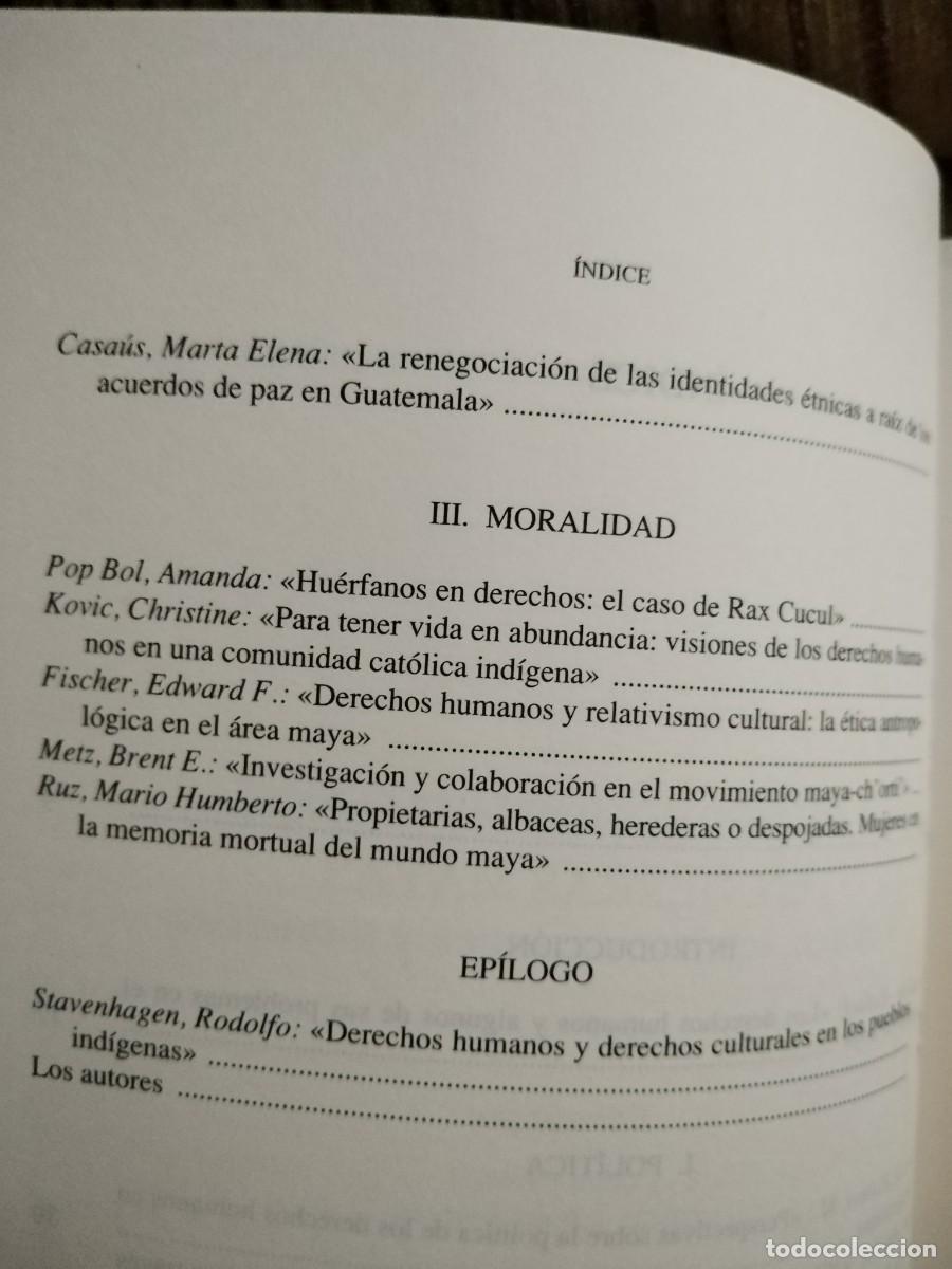 Libros de segunda mano: LOS DERECHOS HUMANOS EN TIERRAS MAYAS - Foto 9