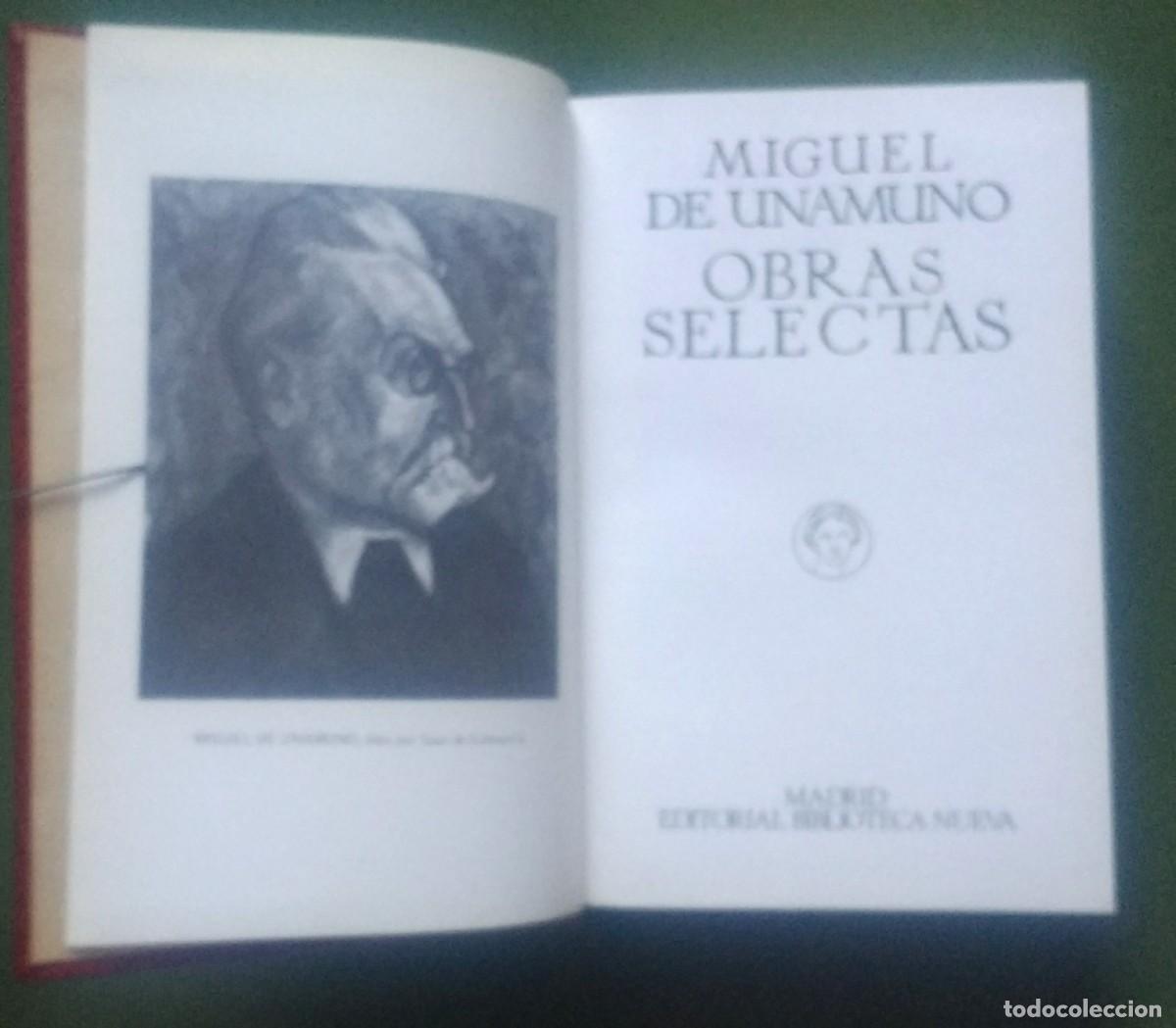 Libros de segunda mano: OBRAS SELECTAS - MIGUEL DE UNAMUNO - BIBLIOTECA NUEVA - 1977 - D30. - Foto 4