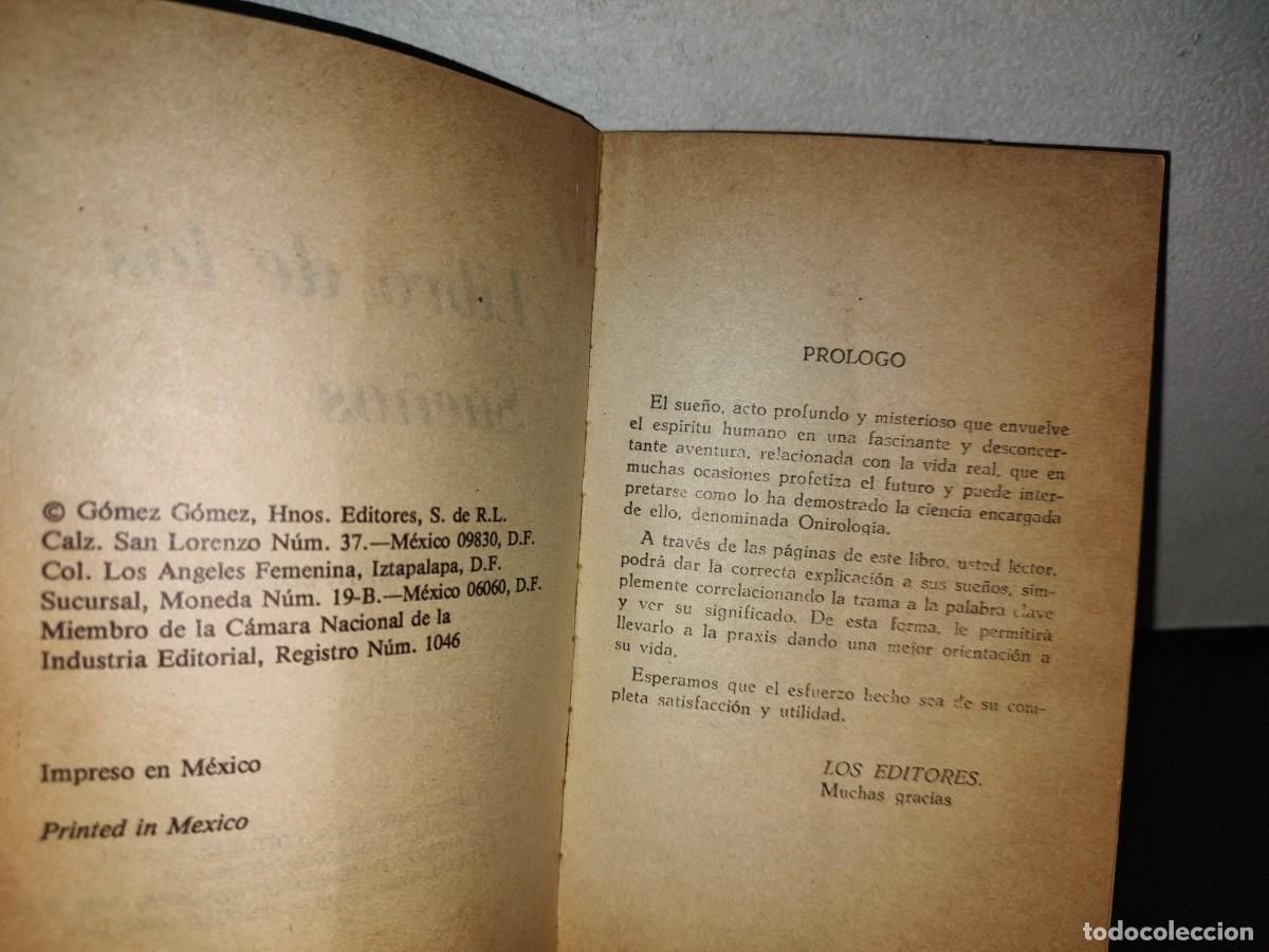 Libros de segunda mano: 125- EL LIBRO DE LOS SUE&Ntilde;OS - G&Oacute;MEZ G&Oacute;MEZ HNOS. EDITORES - CUARTA EDICI&Oacute;N - Foto 4