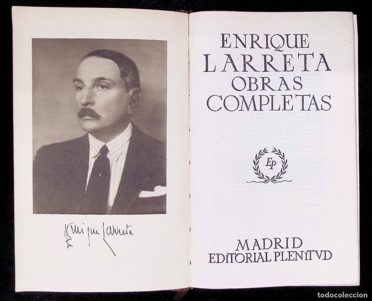 Libros de segunda mano: OBRAS COMPLETAS. - LARRETA, Enrique. - Foto 1