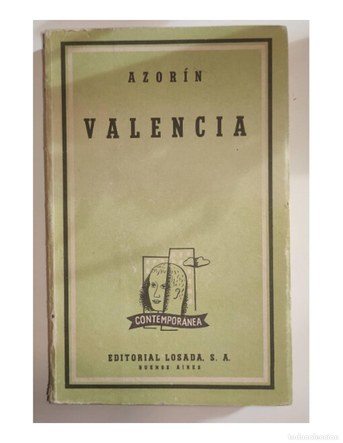 Libros de segunda mano: VALENCIA. AZOR&Iacute;N. Losada. 1959. - Foto 1