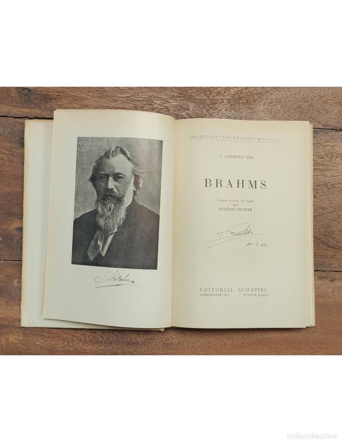 Libros de segunda mano: BRAHMS. LAWRENCE ERB, J. Editorial Schapire. 1946. - Foto 2