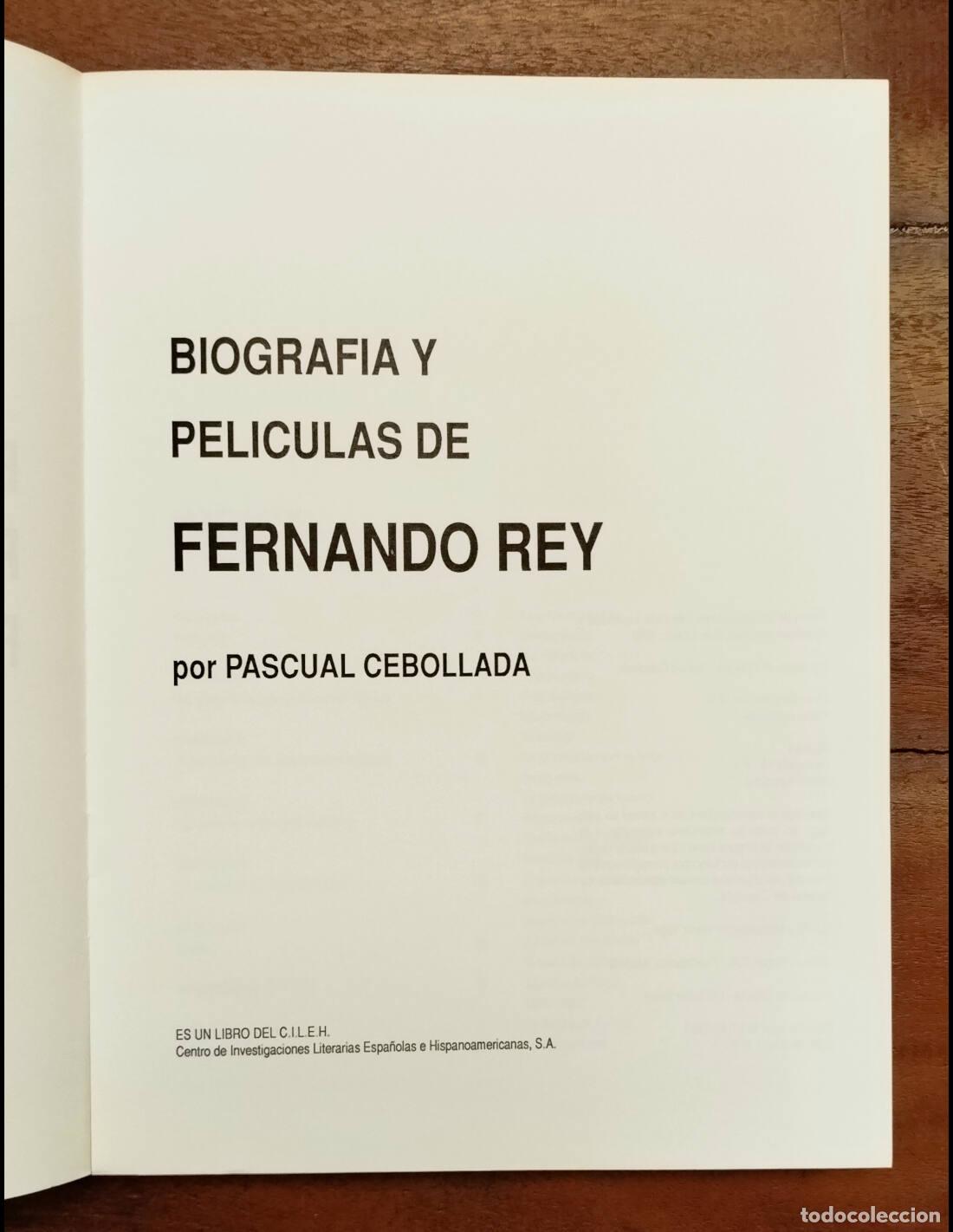 Libros de segunda mano: FERNANDO REY . CEBOLLADA, Pascual. C.I.L.E.H. 1992. - Foto 2
