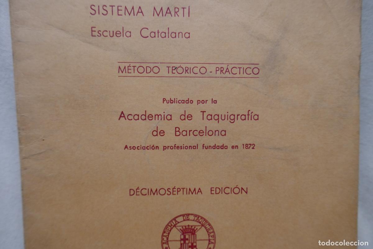 Libros de segunda mano: TAQUIGRAF&Iacute;A - SISTEMA MART&Iacute; 1968 - Foto 3