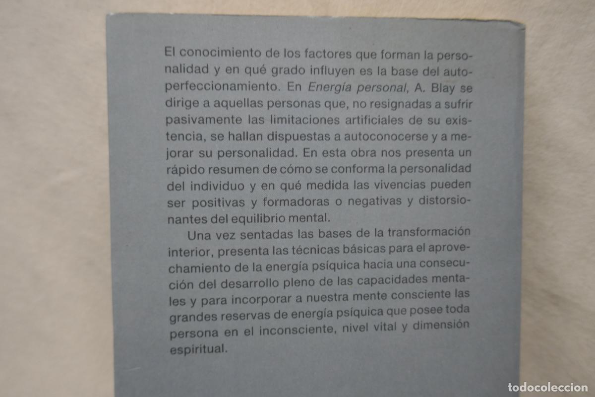 Libros de segunda mano: ENERG&Iacute;A PERSONAL - ANTONIO BLAY - EDICION INDIGO - Foto 16