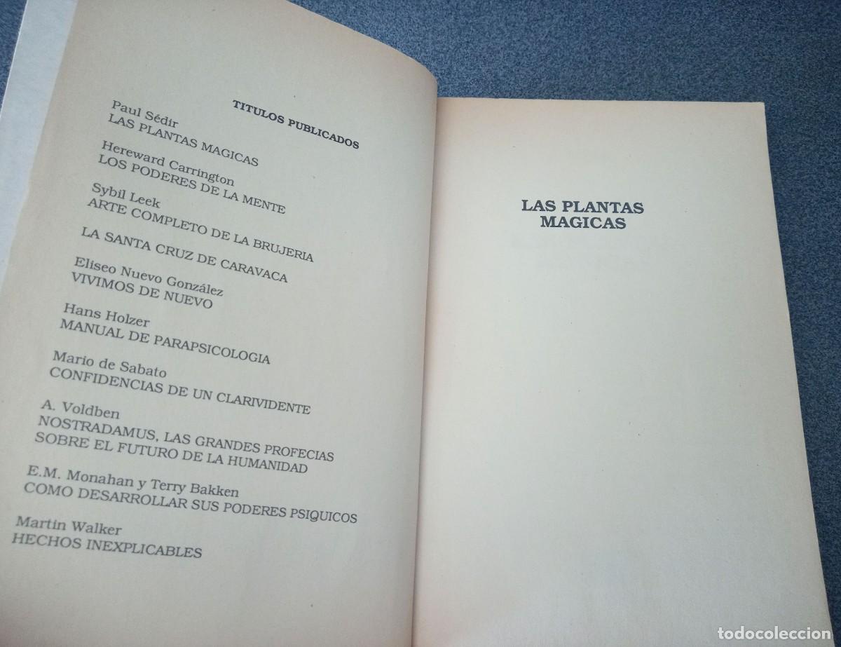 Libros de segunda mano: Las Plantas M&aacute;gicas Paul Sedir - Foto 3