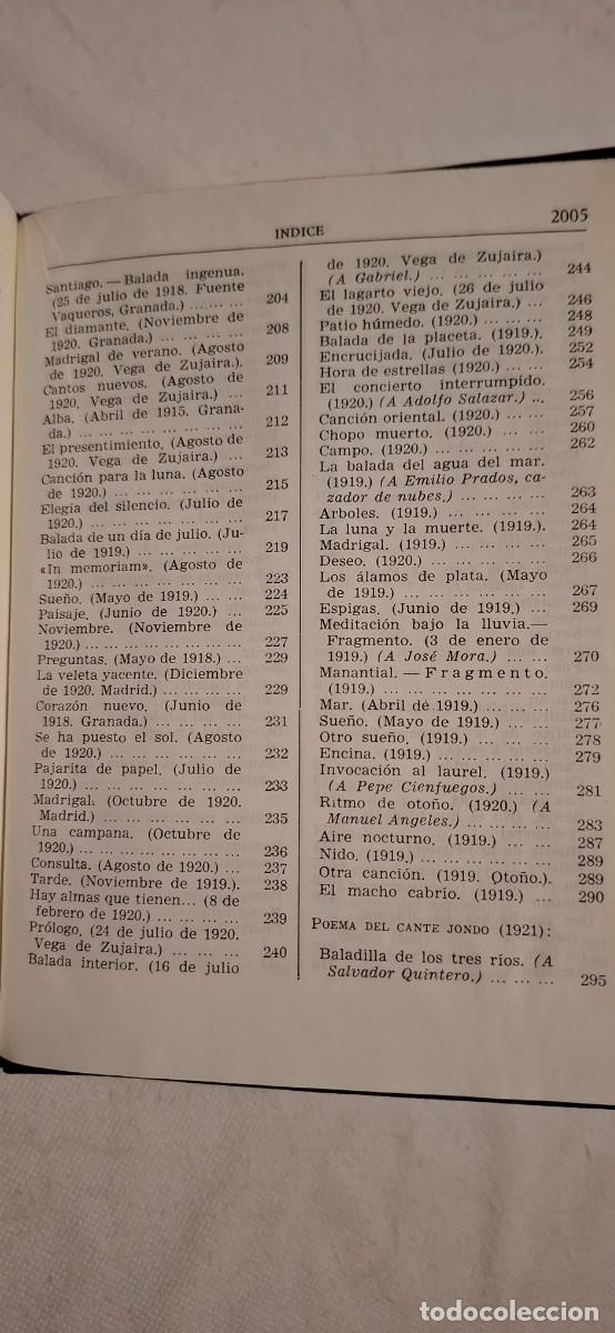 Libros de segunda mano: FEDERICO GARC&Iacute;A LORCA: OBRAS COMPLETAS - Foto 21