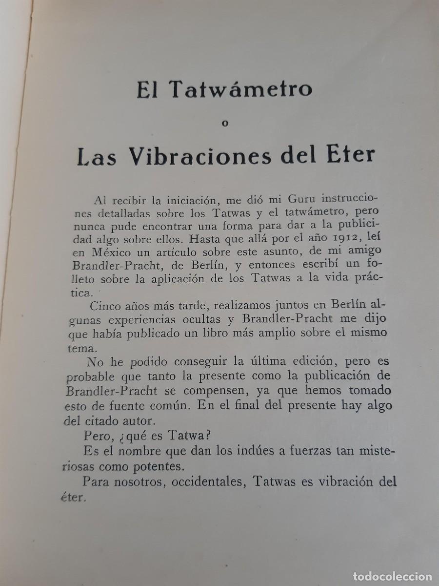 Libros de segunda mano: El tatwametro o las vibraciones del eter KRUMM HELLER - Foto 5