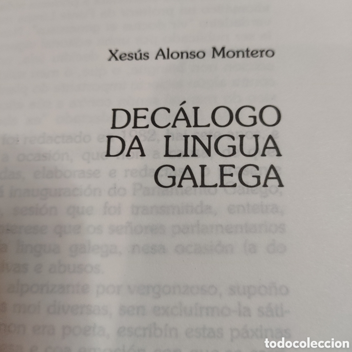 Libros de segunda mano: DEC&Aacute;LOGO DE LA LENGUA GALLEGA .Alonso Montero, Xes&uacute;s . 1986 - Foto 6