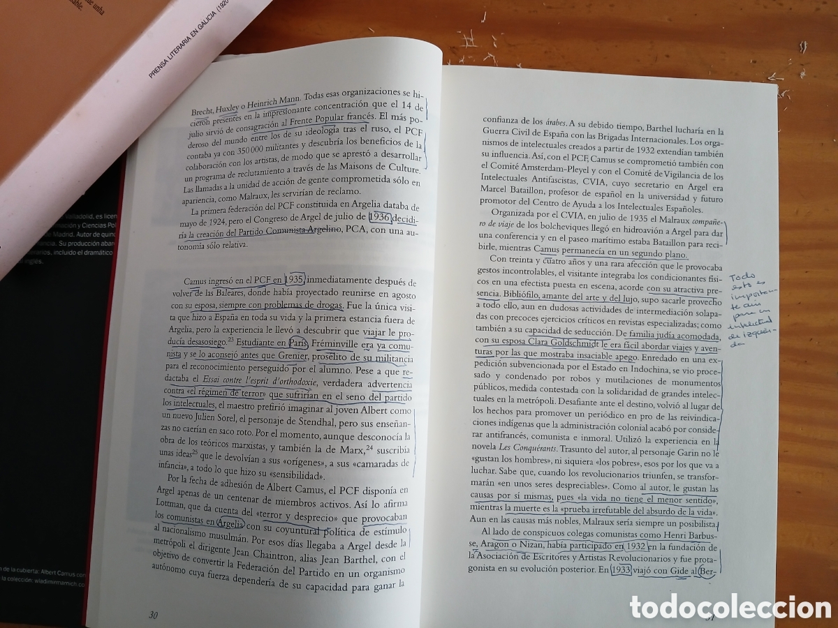 Libros de segunda mano: Albert Camus, exaltaci&oacute;n de Espa&ntilde;a. Javier Figuero. - Foto 5