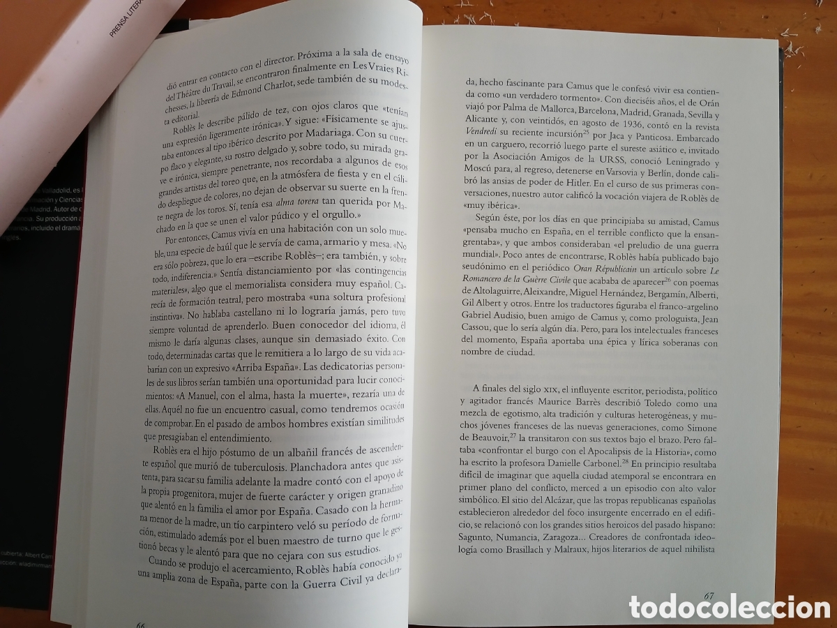 Libros de segunda mano: Albert Camus, exaltaci&oacute;n de Espa&ntilde;a. Javier Figuero. - Foto 6