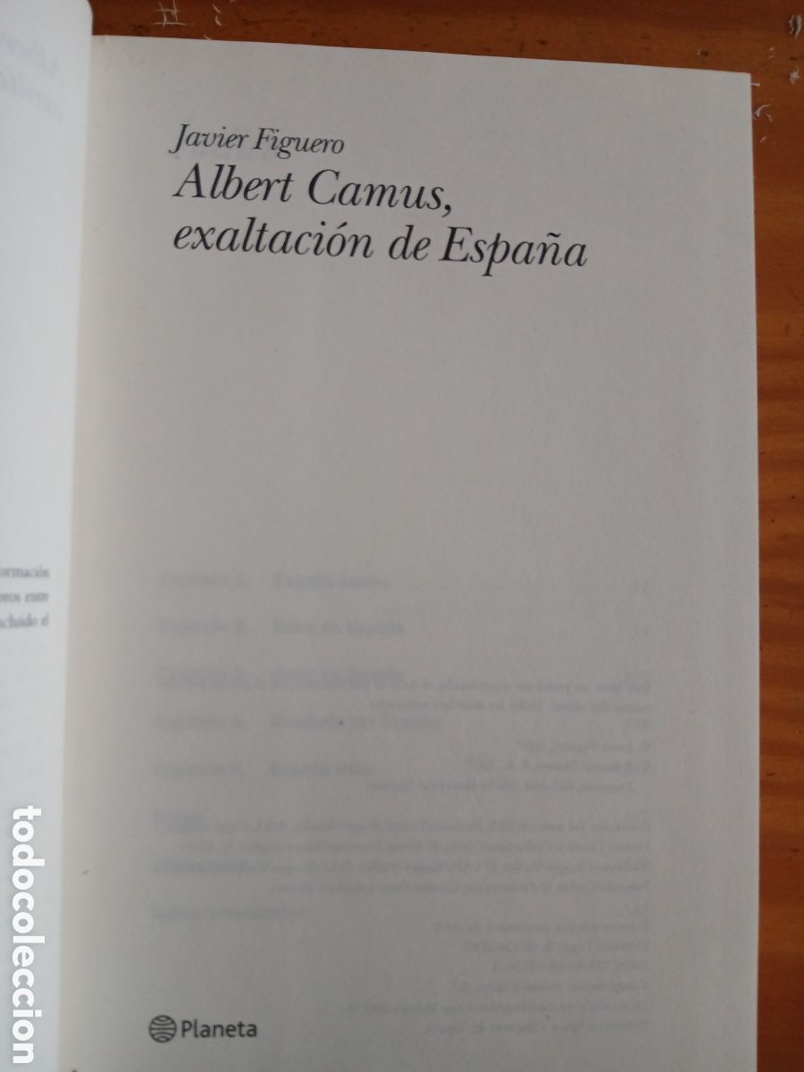 Libros de segunda mano: Albert Camus, exaltaci&oacute;n de Espa&ntilde;a. Javier Figuero. - Foto 3