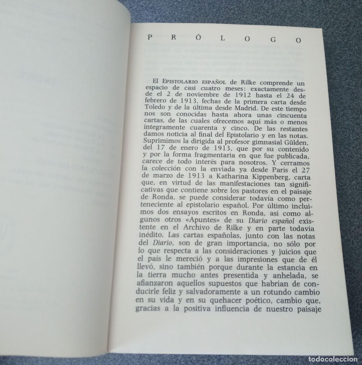 Libros de segunda mano: Epistolario Espa&ntilde;ol Rainer Maria Rilke - Foto 5
