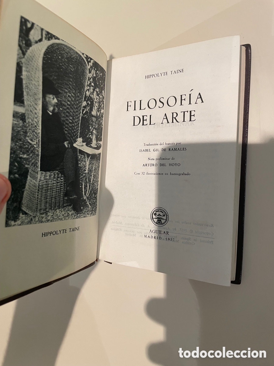 Libros de segunda mano: Taine, Filosof&iacute;a del Arte, Aguilar, joya - Foto 5
