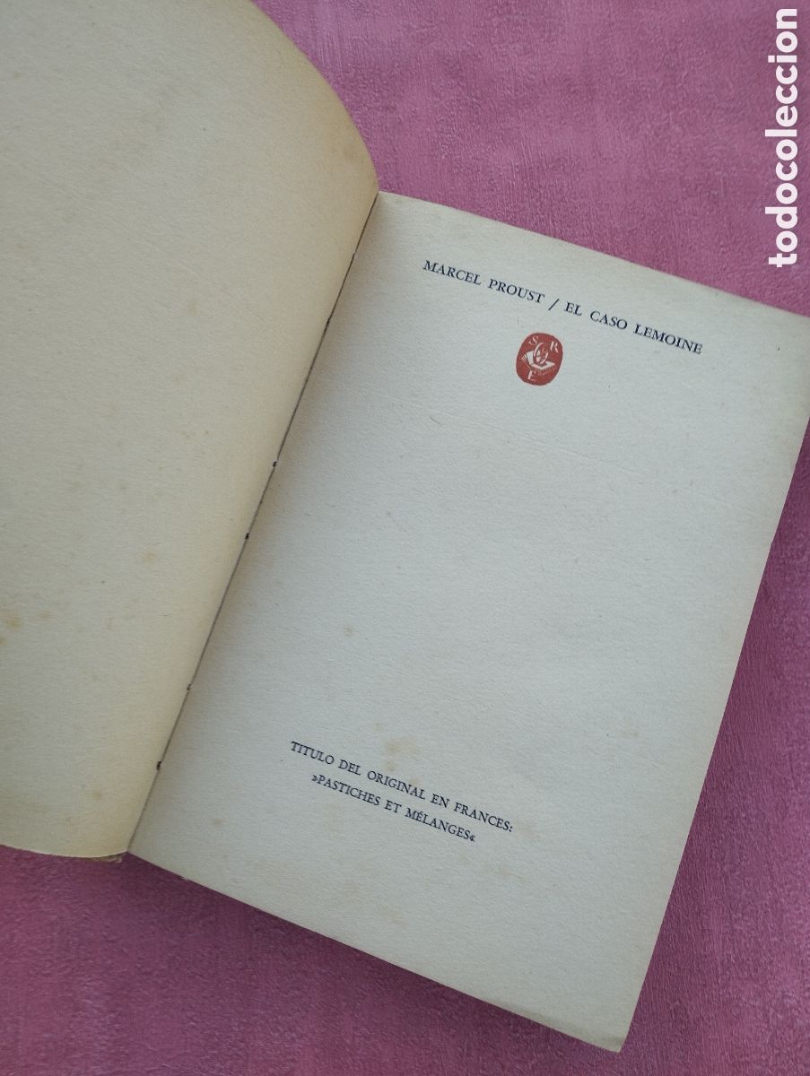 Libros de segunda mano: El caso Lemoine. Marcel Proust. - Foto 2