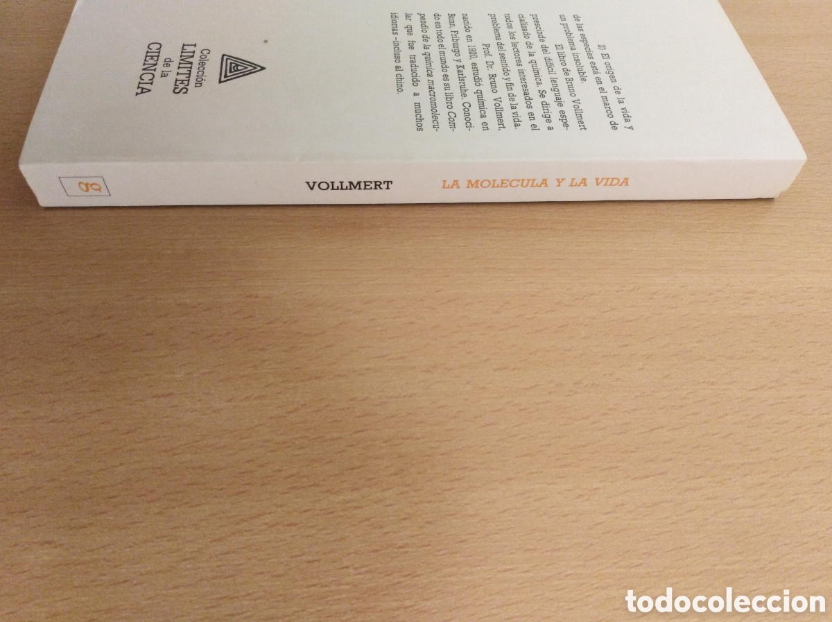 Libros de segunda mano: LA MOL&Eacute;CULA Y LA VIDA. Bruno Vollmert - Foto 3