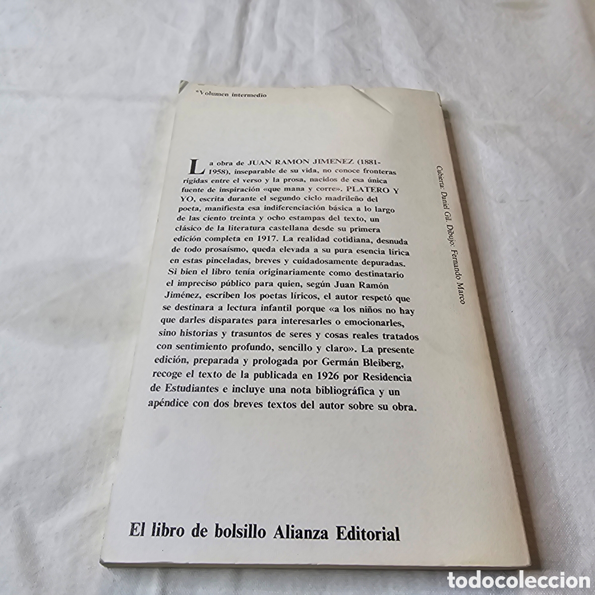 Libros de segunda mano: JUAN RAM&Oacute;N JIM&Eacute;NEZ , PLATERO Y YO - ALIANZA EDITORIAL - Foto 2