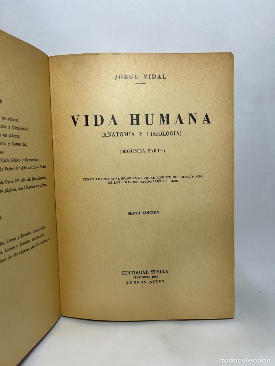 Libros de segunda mano: JORGE VIDAL - VIDA HUMANA - 1953 - Foto 3