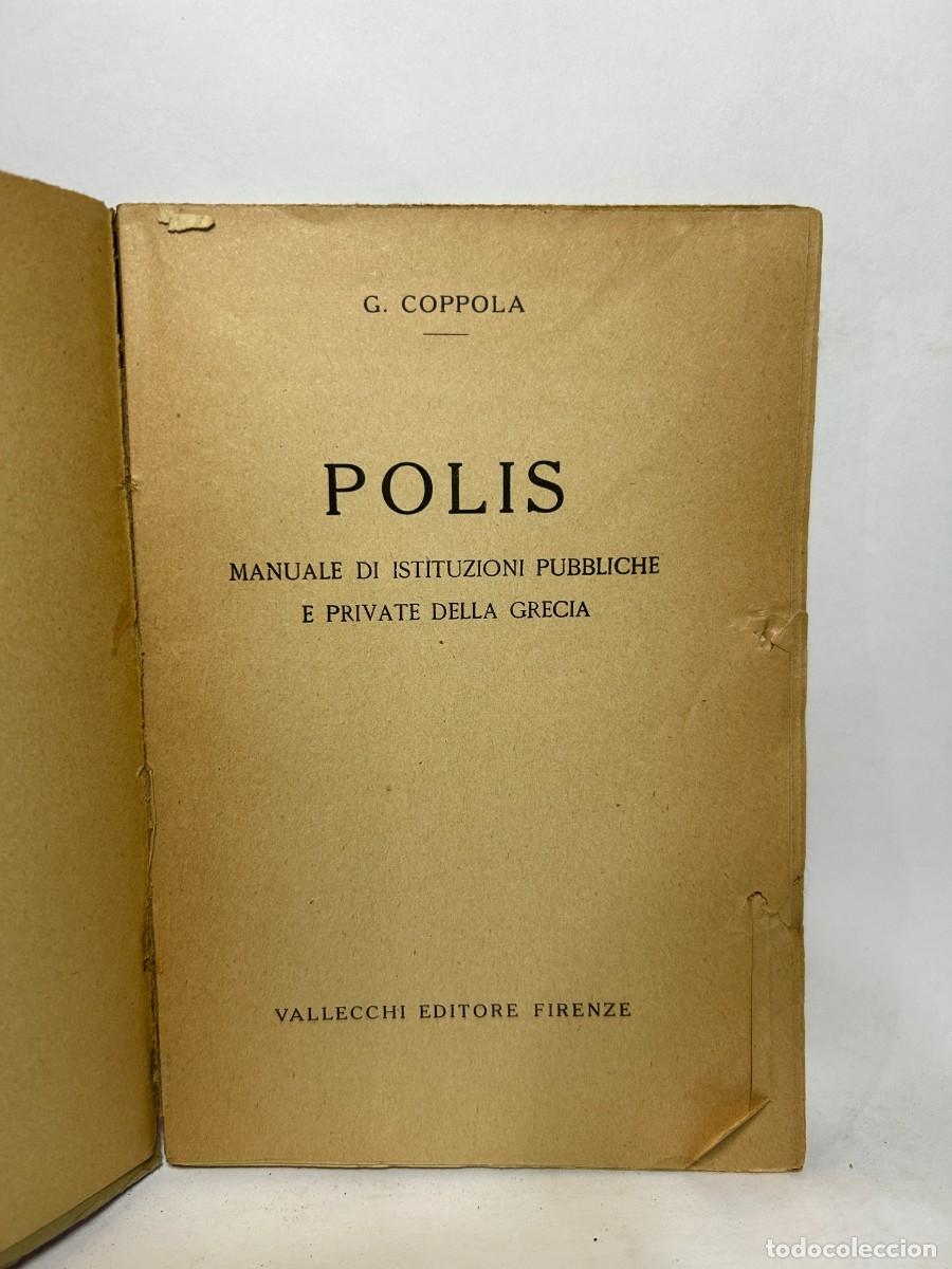 Libros de segunda mano: G. COPPOLA - POLIS - EDITORIAL VALLECCHI EDITORE - Foto 2