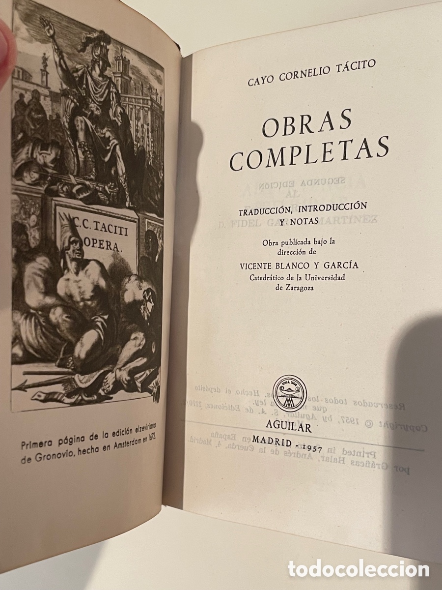 Libros de segunda mano: T&aacute;cito -Obras Completas - joya, aguilar - Foto 5
