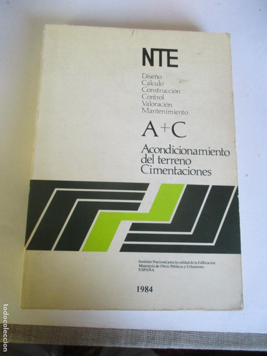 Libros de segunda mano: NTE Acondicionamiento del terreno Cimentaciones W29158 - Foto 1