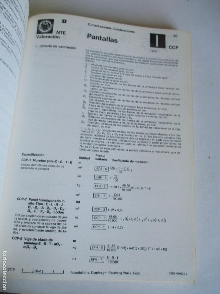 Libros de segunda mano: NTE Acondicionamiento del terreno Cimentaciones W29158 - Foto 3