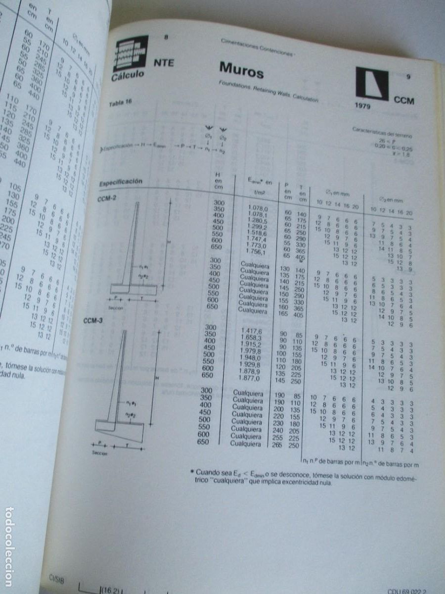 Libros de segunda mano: NTE Acondicionamiento del terreno Cimentaciones W29158 - Foto 4
